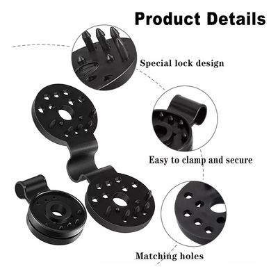 Imagen 2 del producto Set De 20 Clips De Pvc Para Malla Raschel Negro