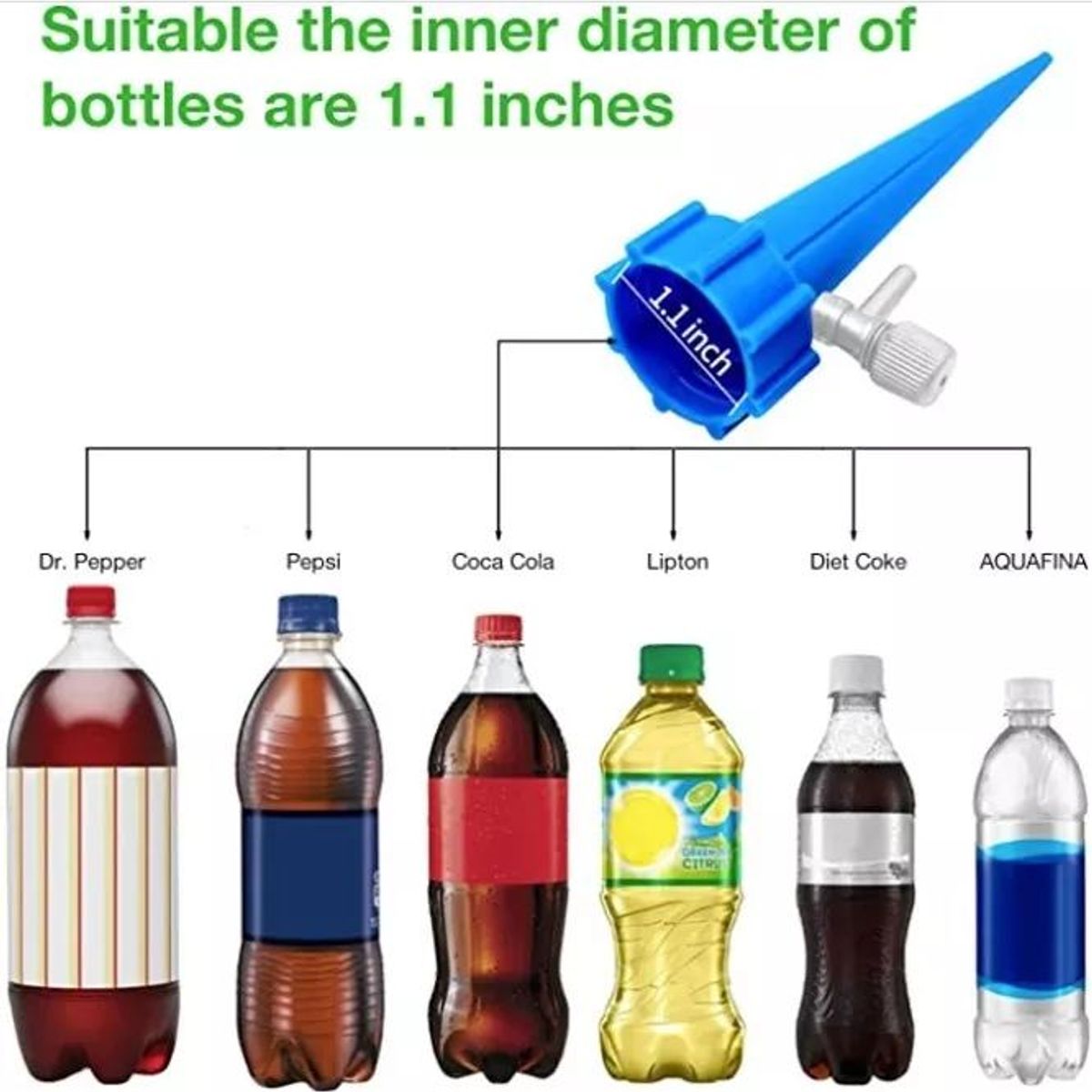 KUANGYE - 24 X Estacas Riego Por Goteo Cultivo Plantas