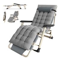 Silla Reposera Plegable con Acolchada Desmontable para Jardin Playa