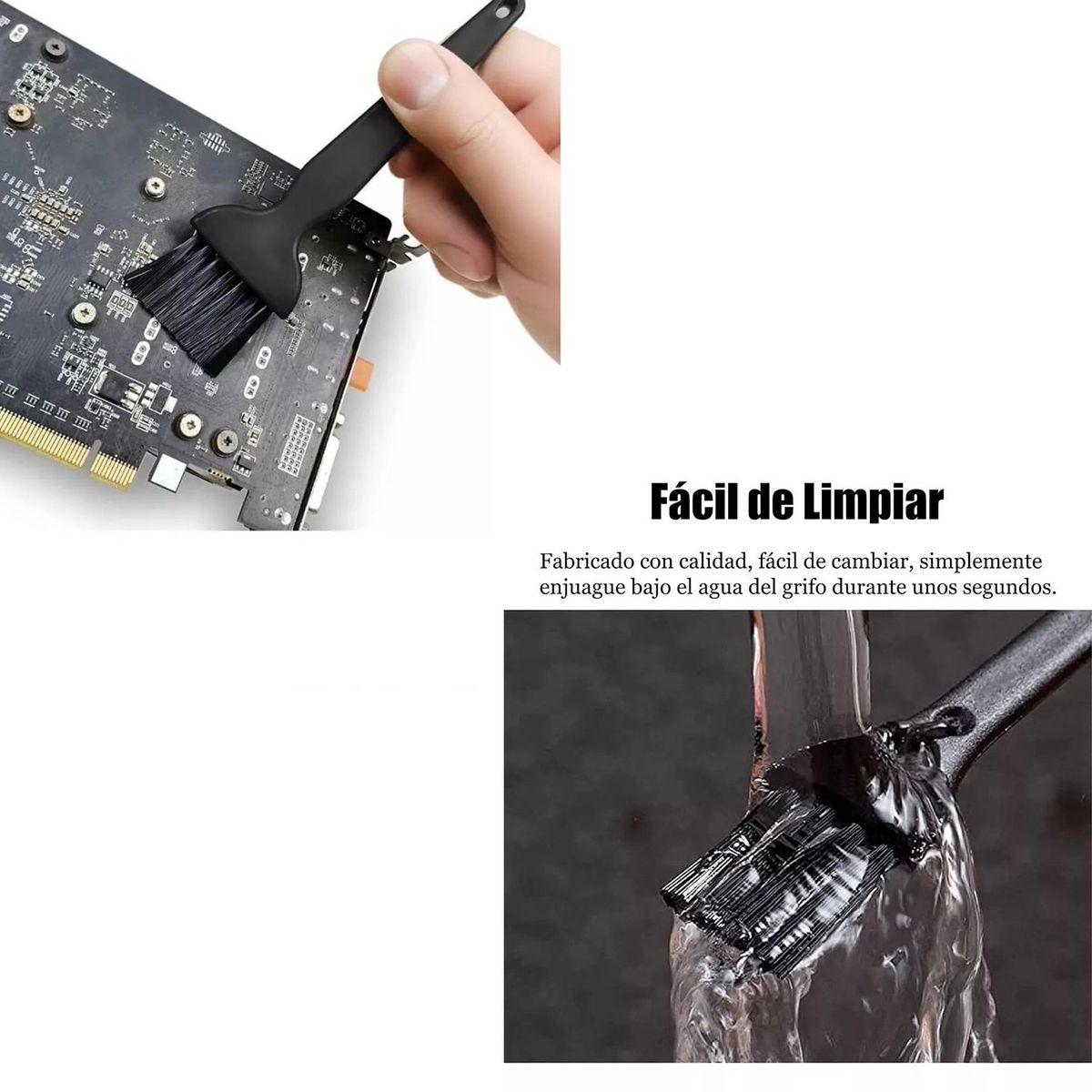 KUANGYE - 4 X Brochas Antiestáticas De Limpieza Y Pulsera De Regalo