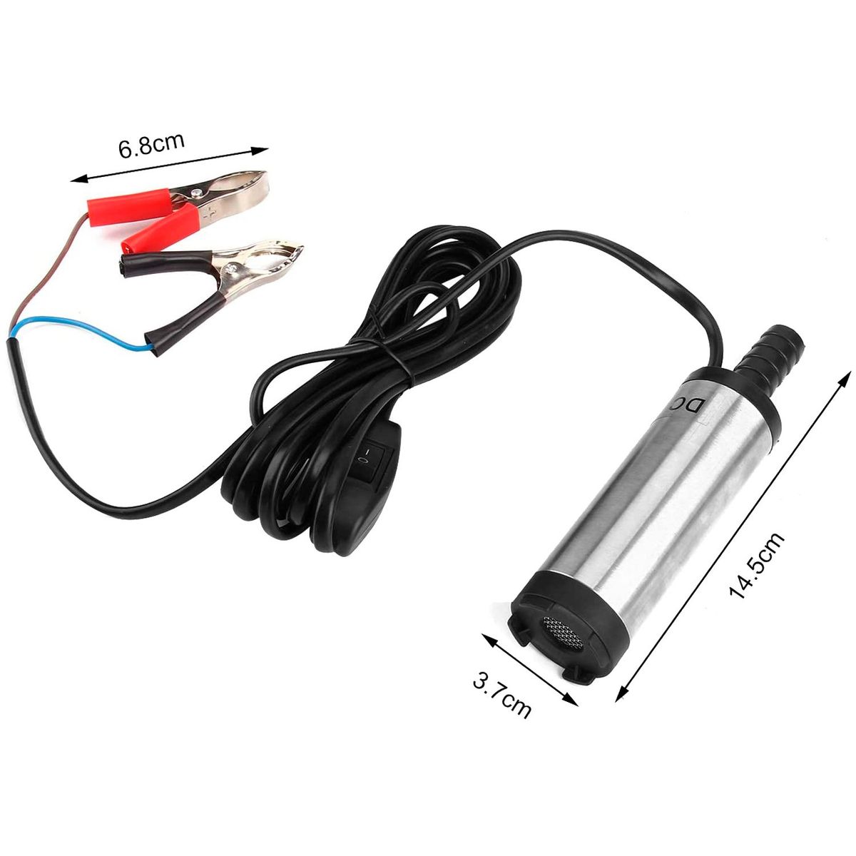 LUMAX - Bomba Sumergible 12v 38mm Para Diesel, Aceite y Agua.