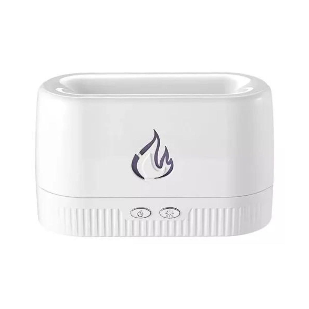 GENERICO - Humidificador Purificador de aire Efecto Llamas Hogar Blanco