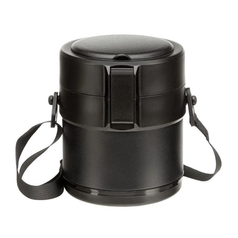 CRUSEC - Lonchera Térmica Tupper De 2 Compartimientos 1.5L Portátil