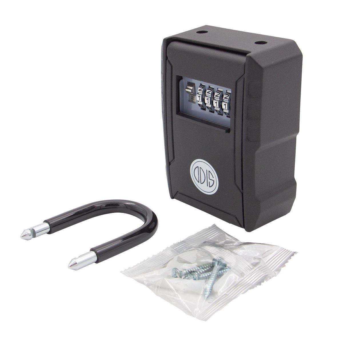 ODIS - Caja Guarda Llaves L Gancho Combinación 120x89x44mm