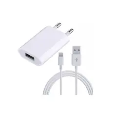 APPLE - Cargador Adaptador Usb 5w + Cable Lightning 1 Mt