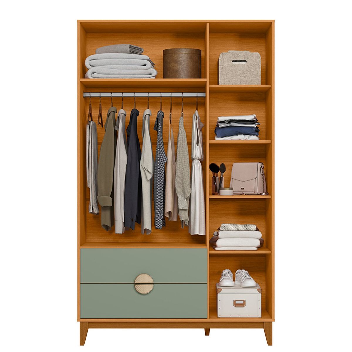 VEKKAHOME - CLOSET IPE SALVIA 3P+2C