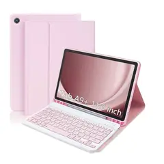 GENERICO - Funda Con Teclado Rosado Para Samsung A9+ Plus 11 Español