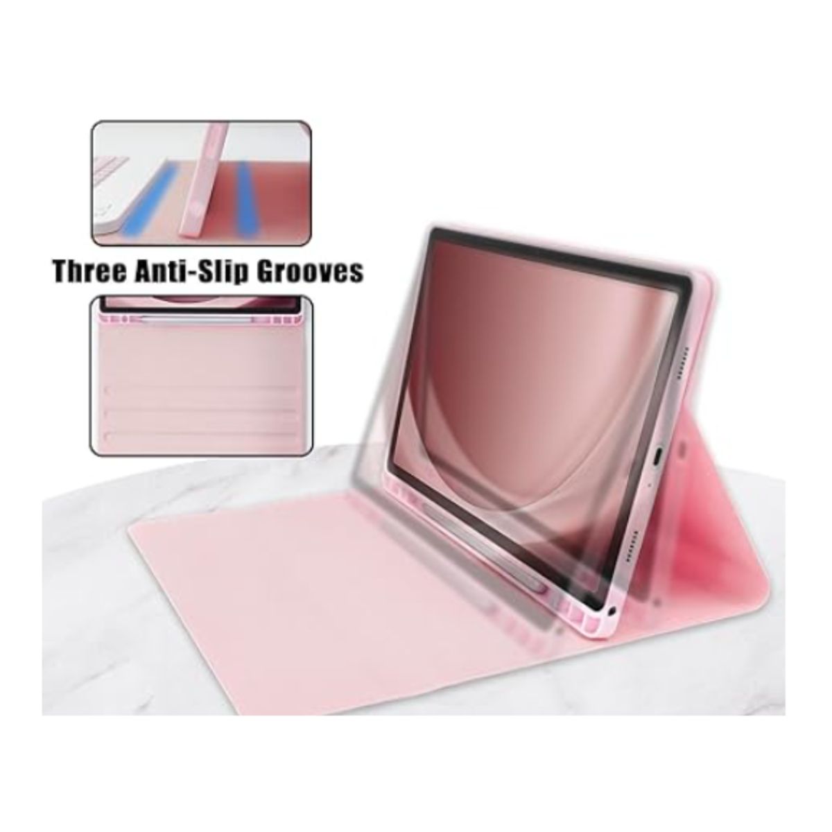 GENERICO - Funda Con Teclado Rosado Para Samsung A9+ Plus 11 Español