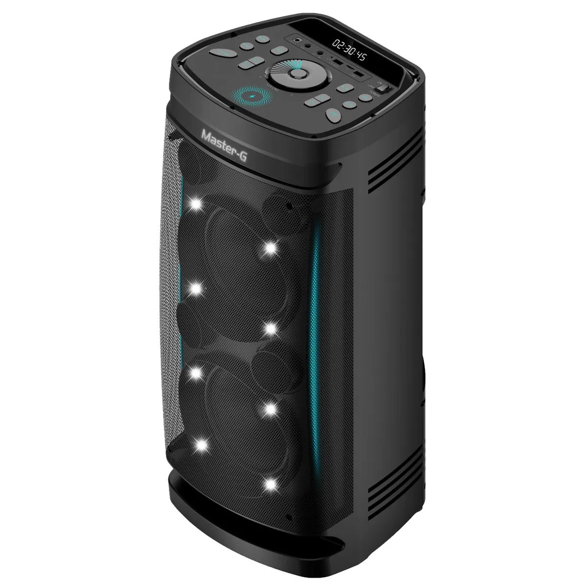 MASTER G - Parlante Bluetooth 8" x2 Modo Karaoke Electrovibes