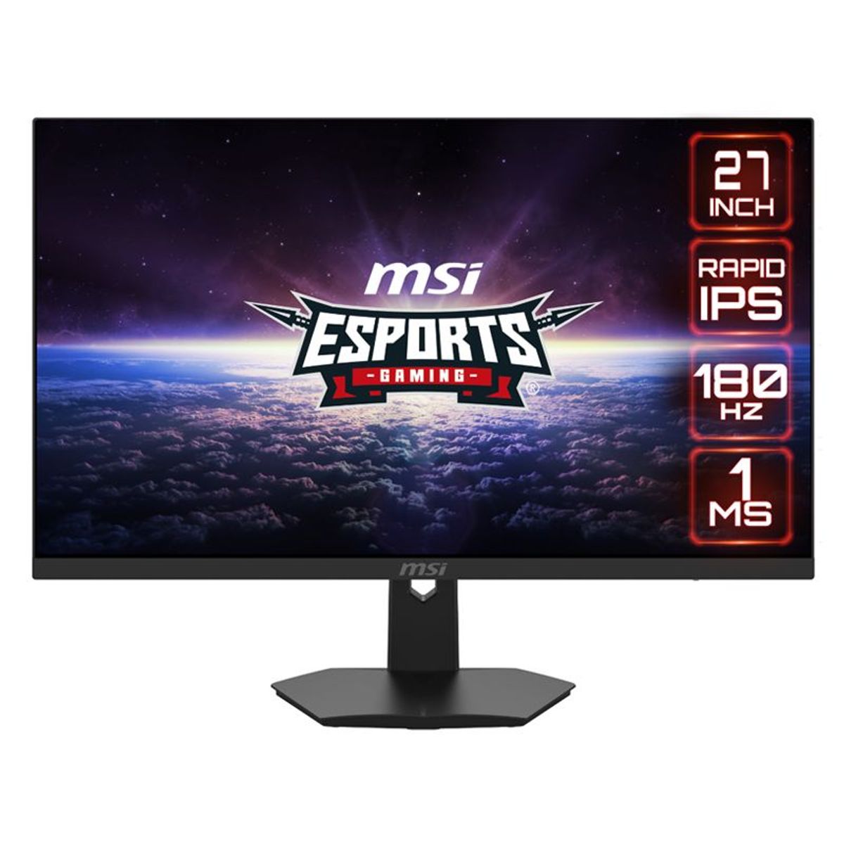 MSI - Monitor Gamer MSI G274F de 27“ (Rapid IPS, FHD, 180Hz, 1ms, DP+HDMI)