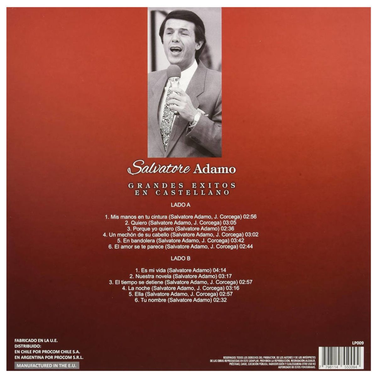 HITWAY MUSIC - ADAMO - GRANDES EXITOS EN CASTELLANO - VINILO HITWAY MUSIC