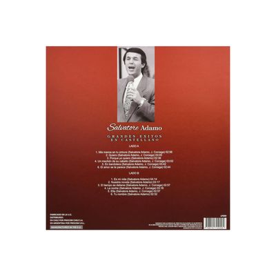 Imagen 2 del producto ADAMO - GRANDES EXITOS EN CASTELLANO - VINILO