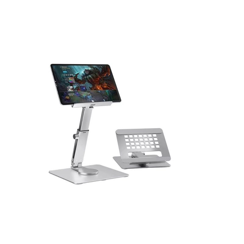 GENERICO - Soporte Para iPad Pro Air Premium Aluminio Giratorio Nw-s10