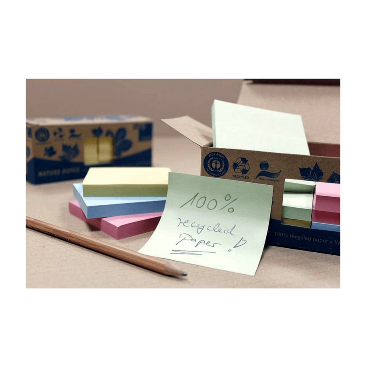 GENERICO - Pack 12 Notas Adhesivas Color 75x75mm Info Notes - SC