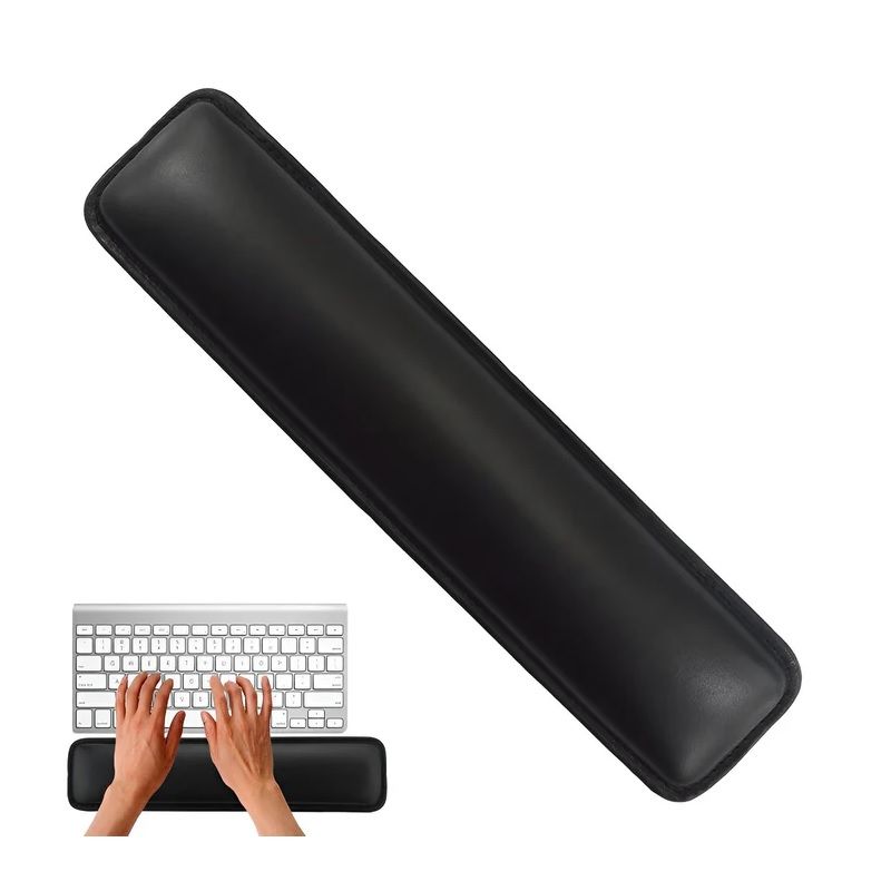 TECMASTER - Apoya Muñecas Para Teclado Ergonómico Profesional Eco-cuero