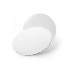 GENERICO - Set 6 Bandeja Base Redonda Torta Pastel Carton 26 Cm Plateada