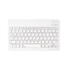 GENERICO - Teclado Inalámbrico Bluetooth Para Tablet iPad Ñ Español / Blanco