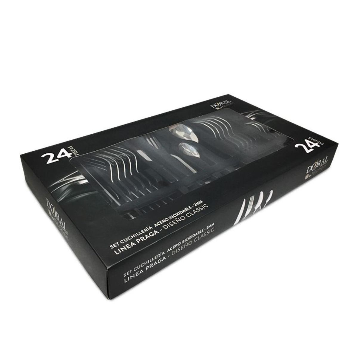 DORAL - Set De Cuchilleria Elegante 24 Piezas Clasicas Praga