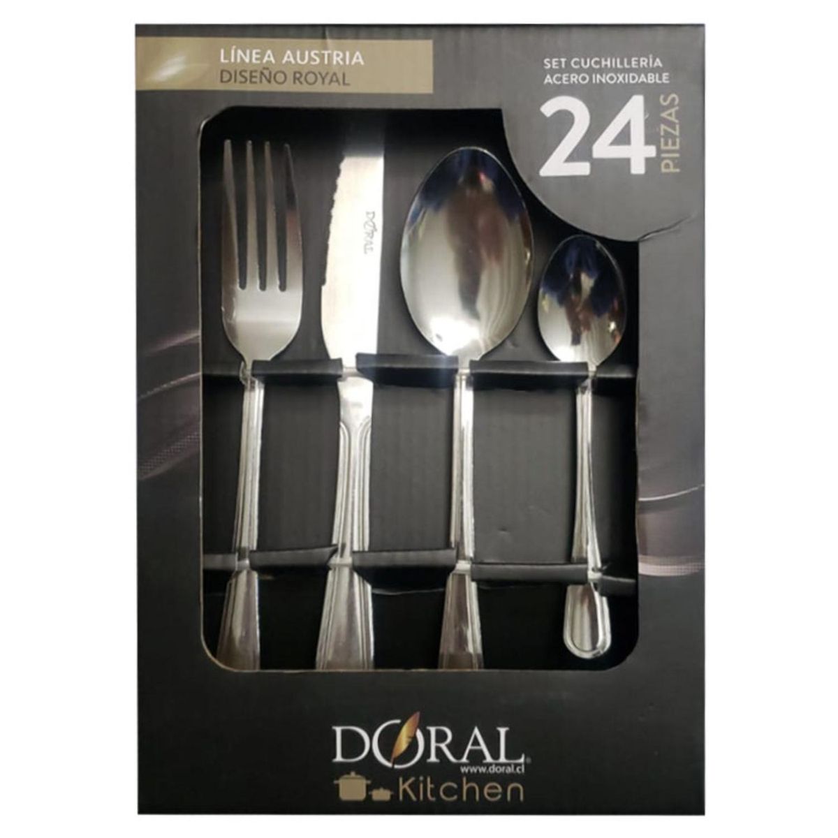 DORAL - Set De Cuchilleria Elegante 30 Piezas Clasicas Munich