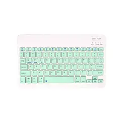 GENERICO - Teclado Inalámbrico Bluetooth Para Tablet iPad Ñ Español / Verde