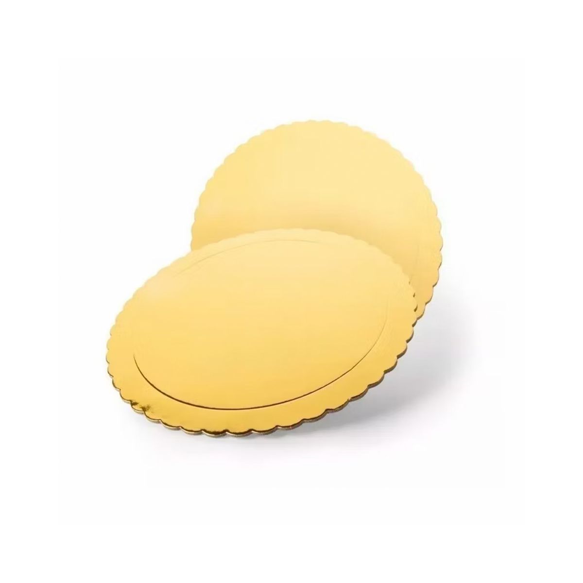 GENERICO - Set 6 Bandeja Base Redonda Torta Pastel Carton 32 Cm Dorada