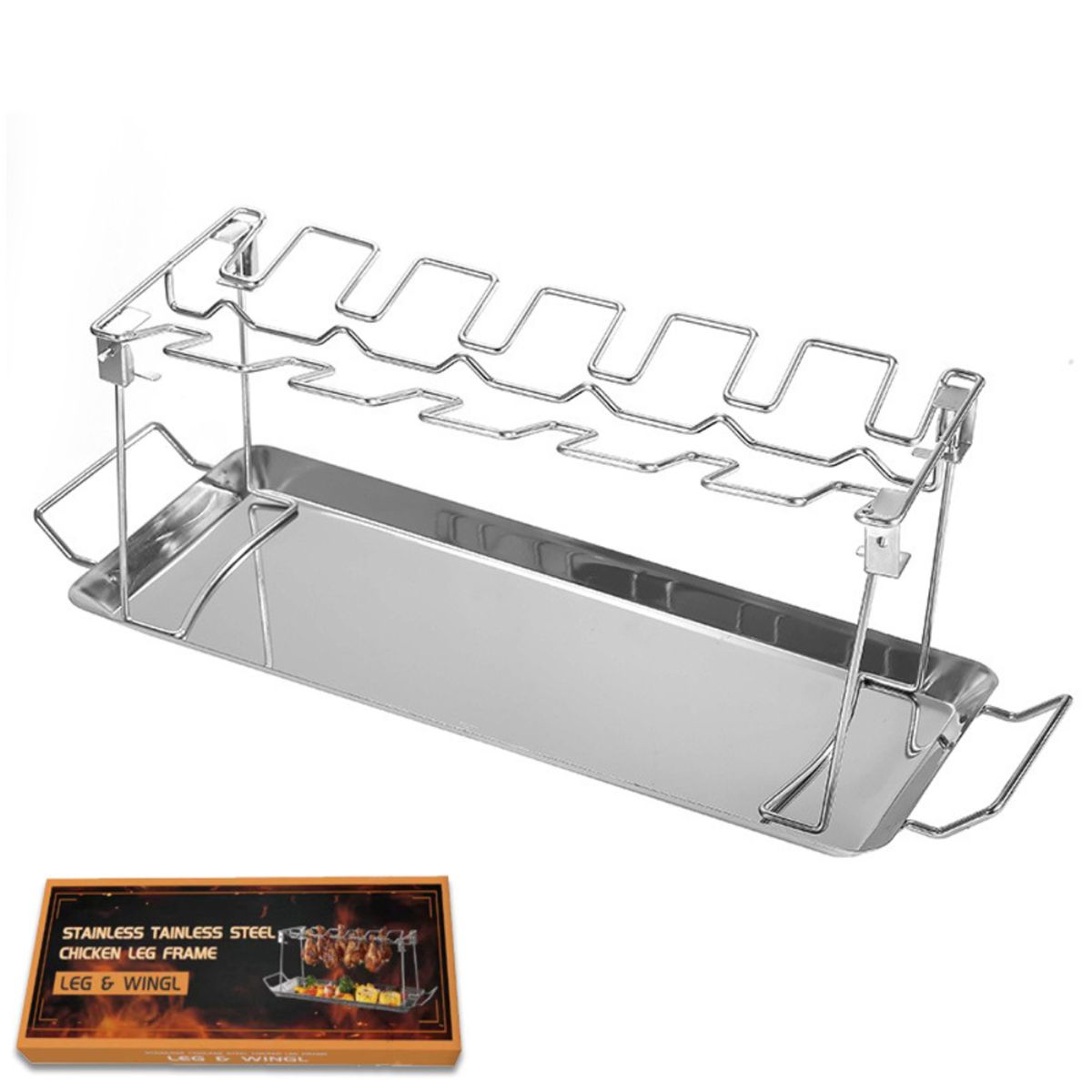 CRUSEC - Soporte Asar Y Ahumar Alitas De Pollo Horno Eléctrico