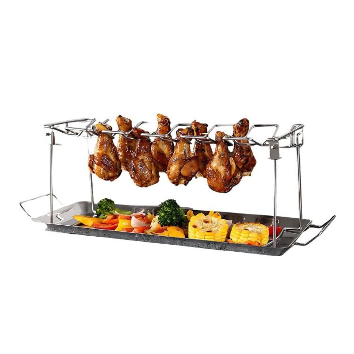 CRUSEC - Soporte Asar Y Ahumar Alitas De Pollo Horno Eléctrico