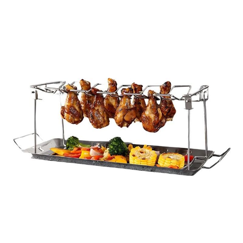 CRUSEC - Soporte Asar Y Ahumar Alitas De Pollo Horno Eléctrico