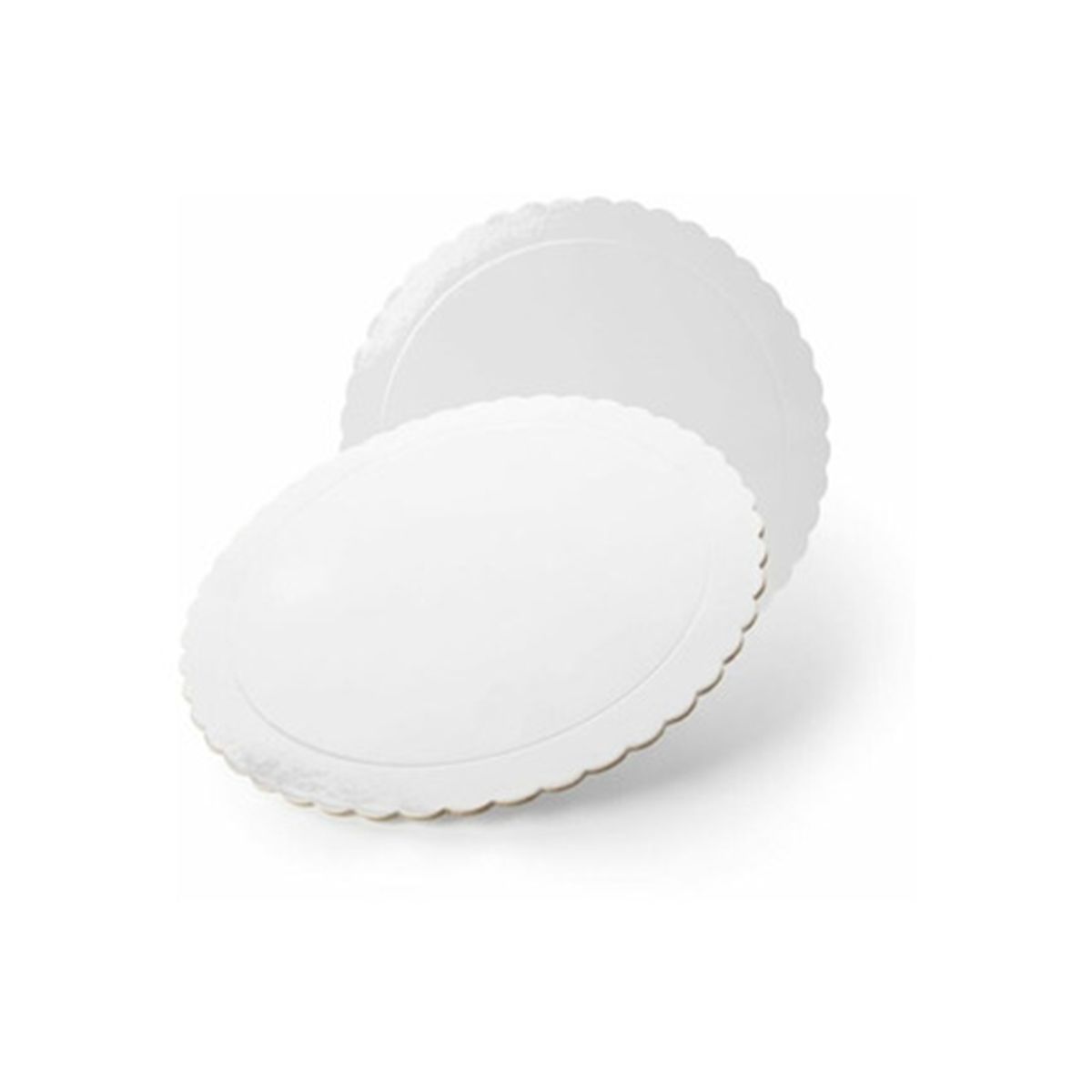 GENERICO - Set 6 Bandeja Base Redonda Torta Pastel Carton 24 Cm Plateada