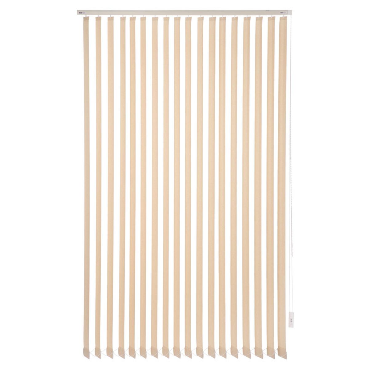 BERTEX - Cortina Vertical Rustic 155cm ancho x 230cm alto Persiana Beige BERTEX