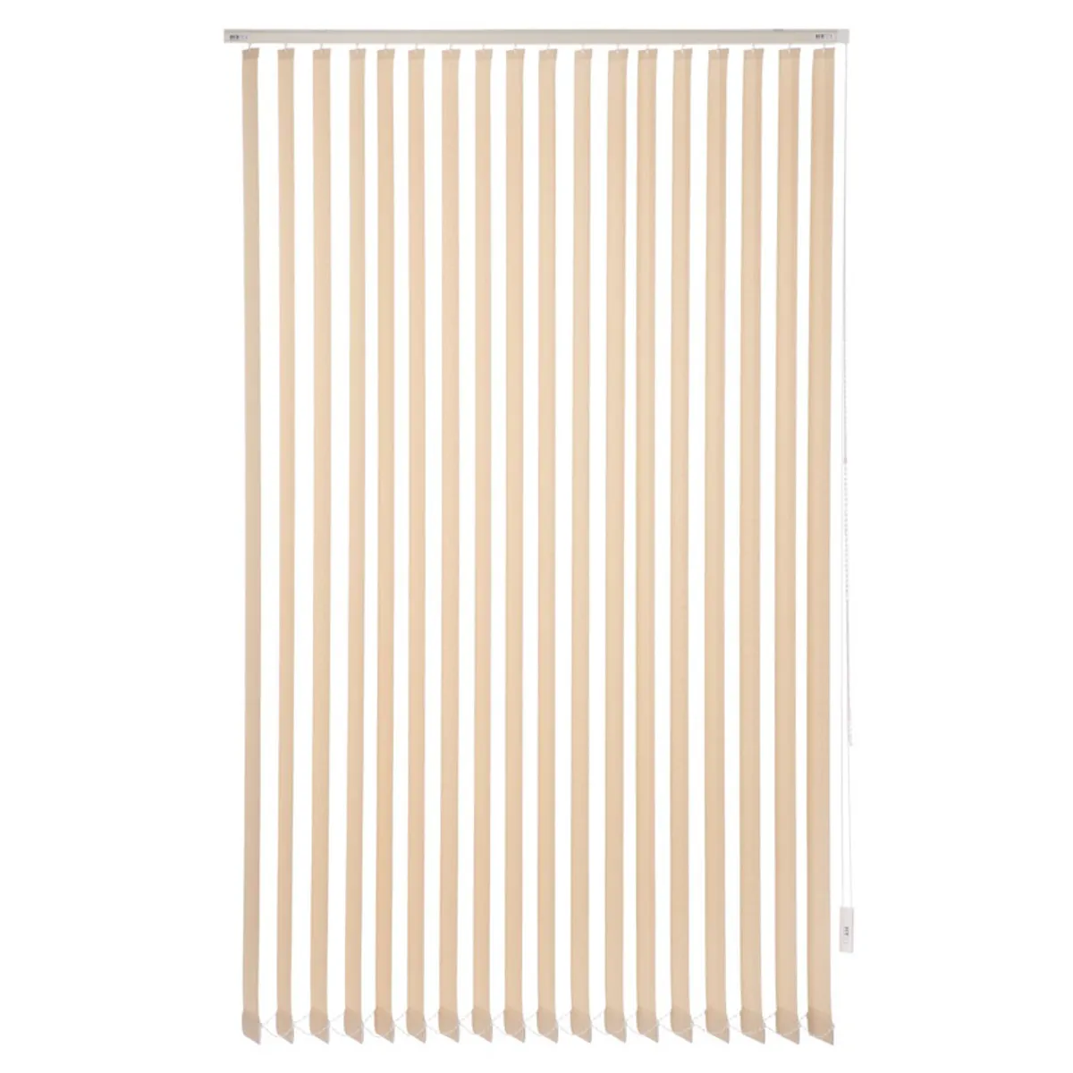 BERTEX - Cortina Vertical Rustic 190cm ancho x 230cm alto Persiana Beige BERTEX