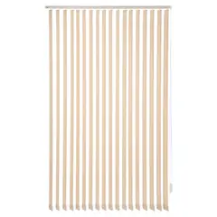 BERTEX - Cortina Vertical Rústica 190cm ancho x 230cm alto Persiana Beige