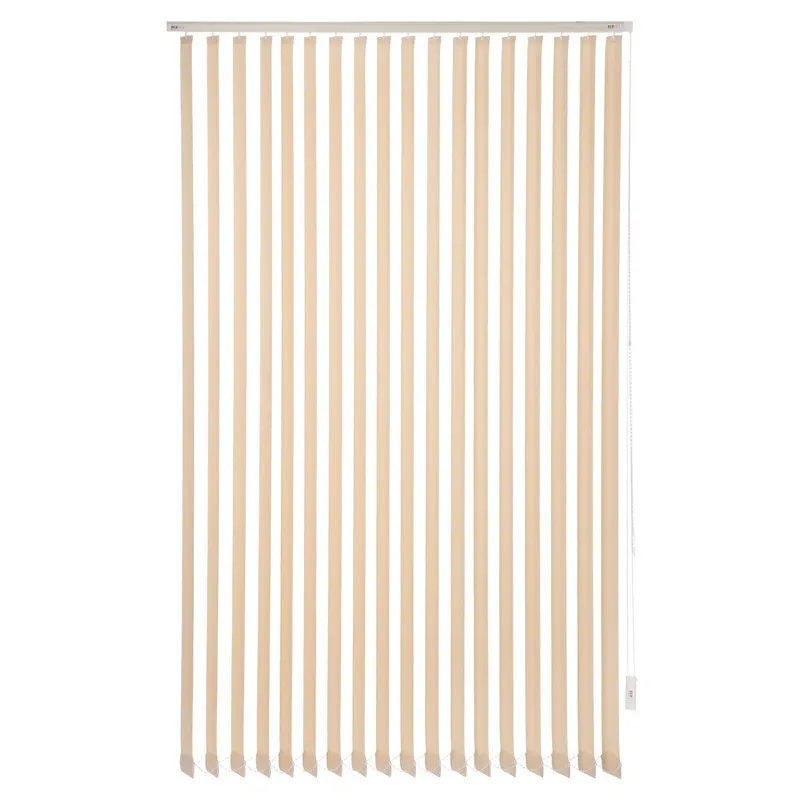 BERTEX - Cortina Vertical Rustic 215cm ancho x 230cm alto Persiana Beige BERTEX