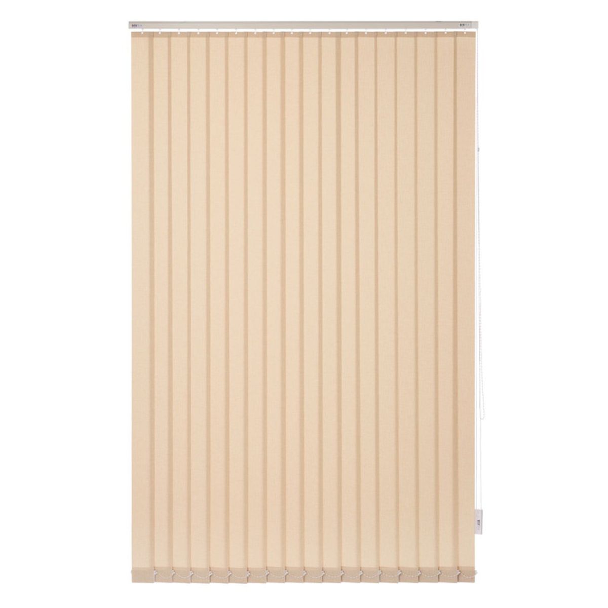 BERTEX - Cortina Vertical Rustic 170cm ancho x 230cm alto Persiana Beige BERTEX