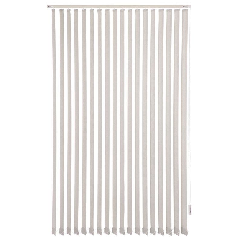 BERTEX - Cortina Vertical Rustic 195cm ancho x 230cm alto Persiana Gris BERTEX
