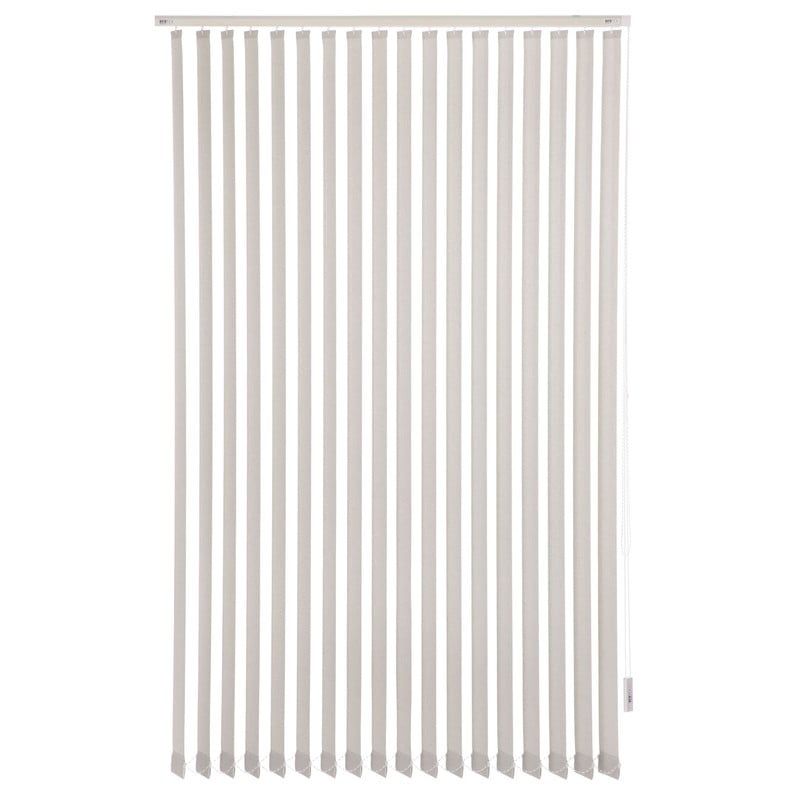 BERTEX - Cortina Vertical Rústica 125cm ancho x 230cm alto Persiana Gris