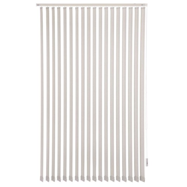 BERTEX - Cortina Vertical Rustic 210cm ancho x 230cm alto Persiana Gris BERTEX