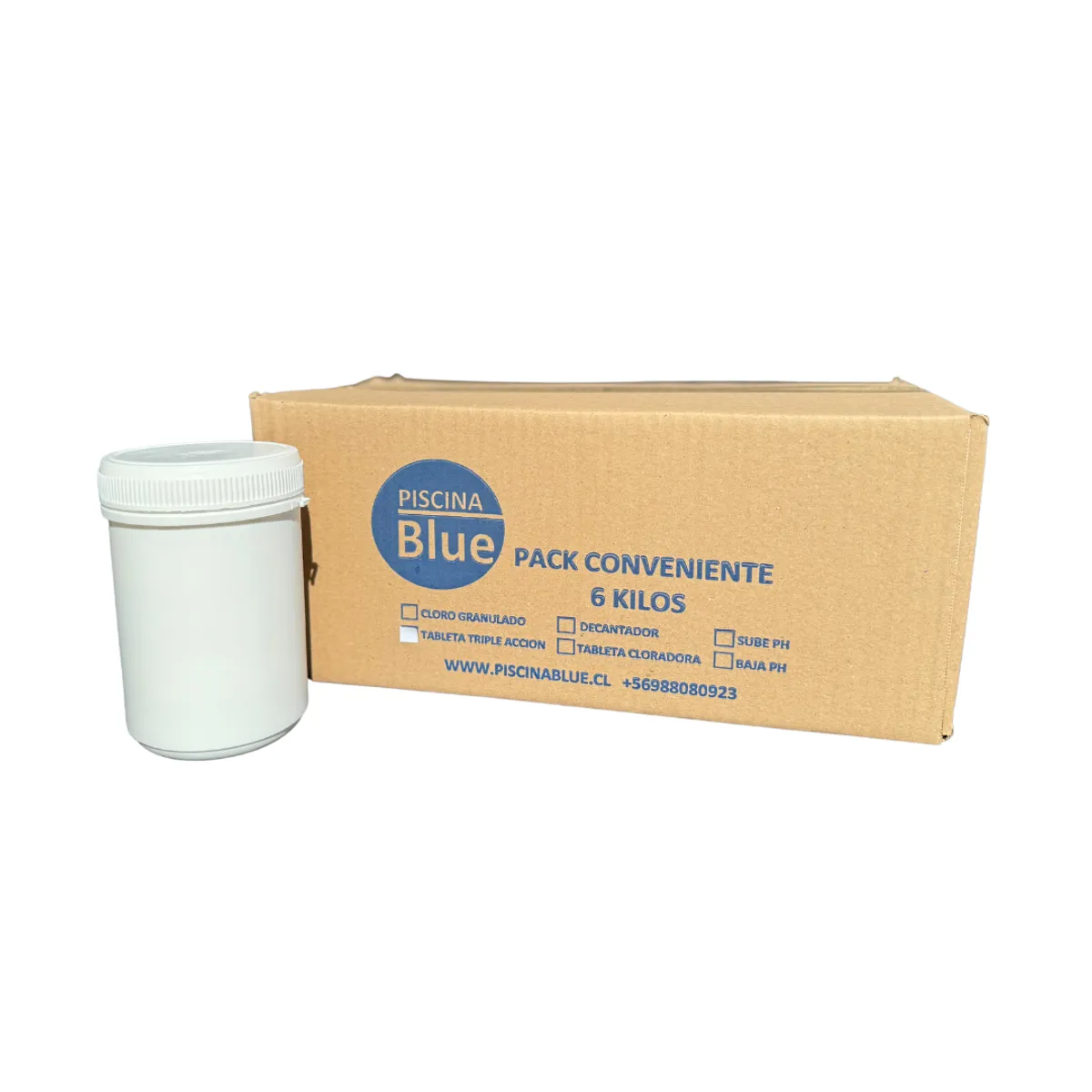 GENERICO - TABLETAS TRIPLE ACCION 6 KG PISCINABLUE