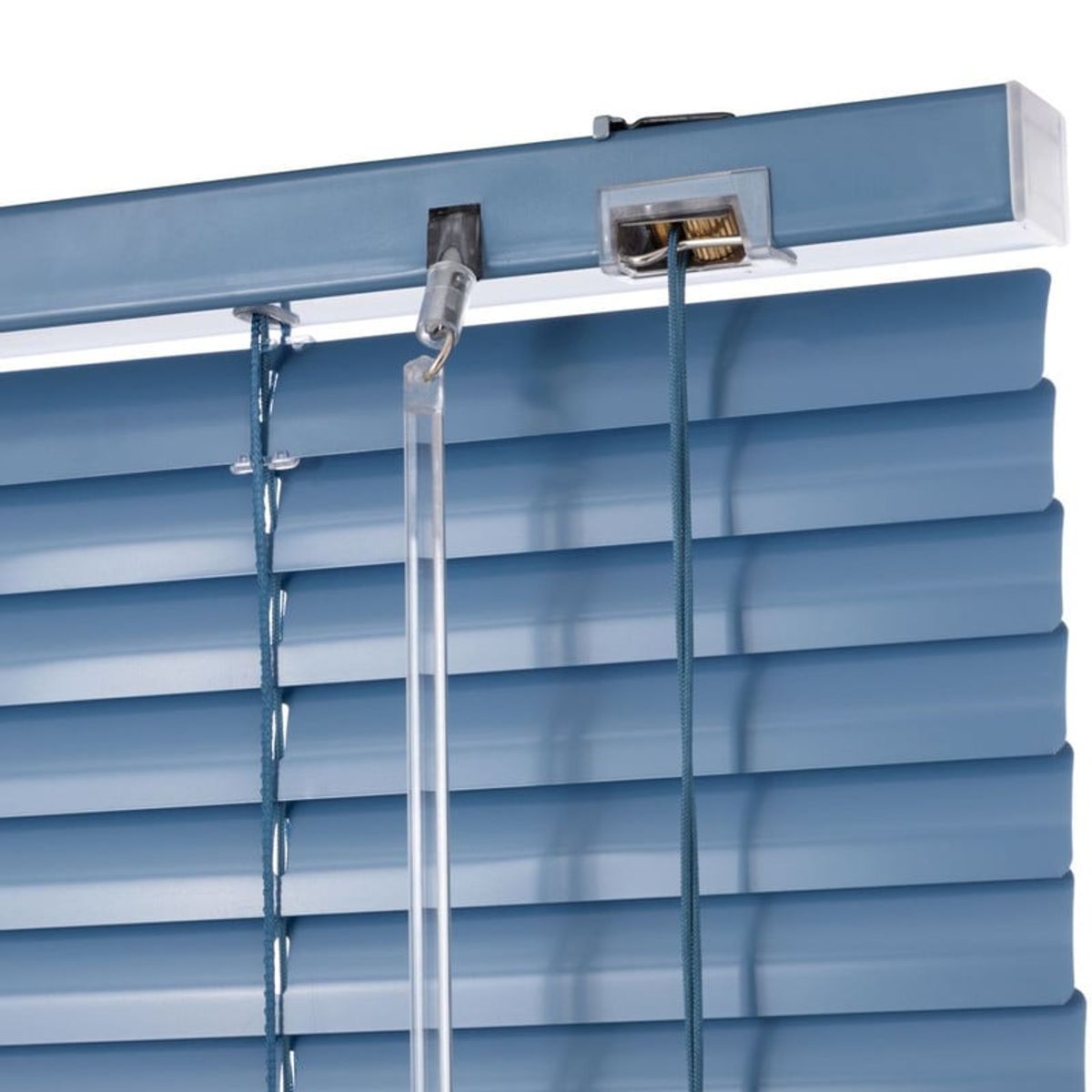 BERTEX - Persiana de aluminio Azul 95cm ancho x 230cm alto Láminas 25mm BERTEX