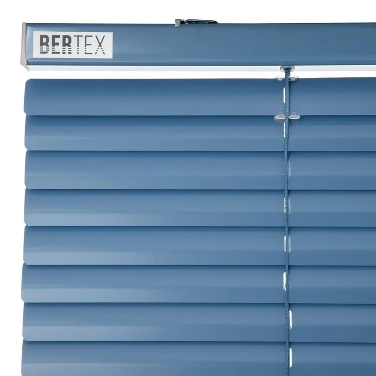 BERTEX - Persiana de aluminio Azul 125cm ancho x 230cm alto Láminas 25mm BERTEX