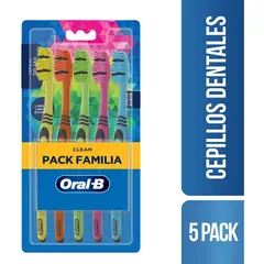 ORAL B - CEPILLO PACK FAMILIAR COLORS X 5 UND