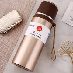 HOMESTAR - Botella Térmica de Acero Inoxidable Color Dorado 800ml