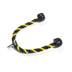 PLUSFIT - Cuerda Para Tricep Polea 70CMS Amarilla -