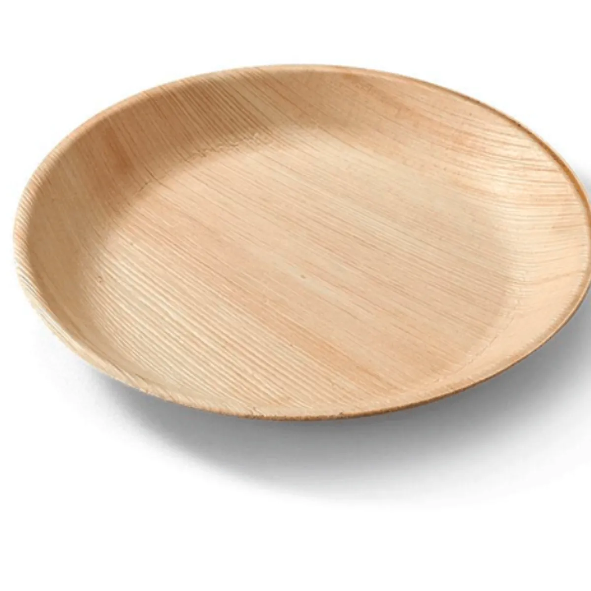 ECOSOULIFE - 25 Platos Ecológicos Hoja De Palma 100% Compostable 20Cms de Diámetro