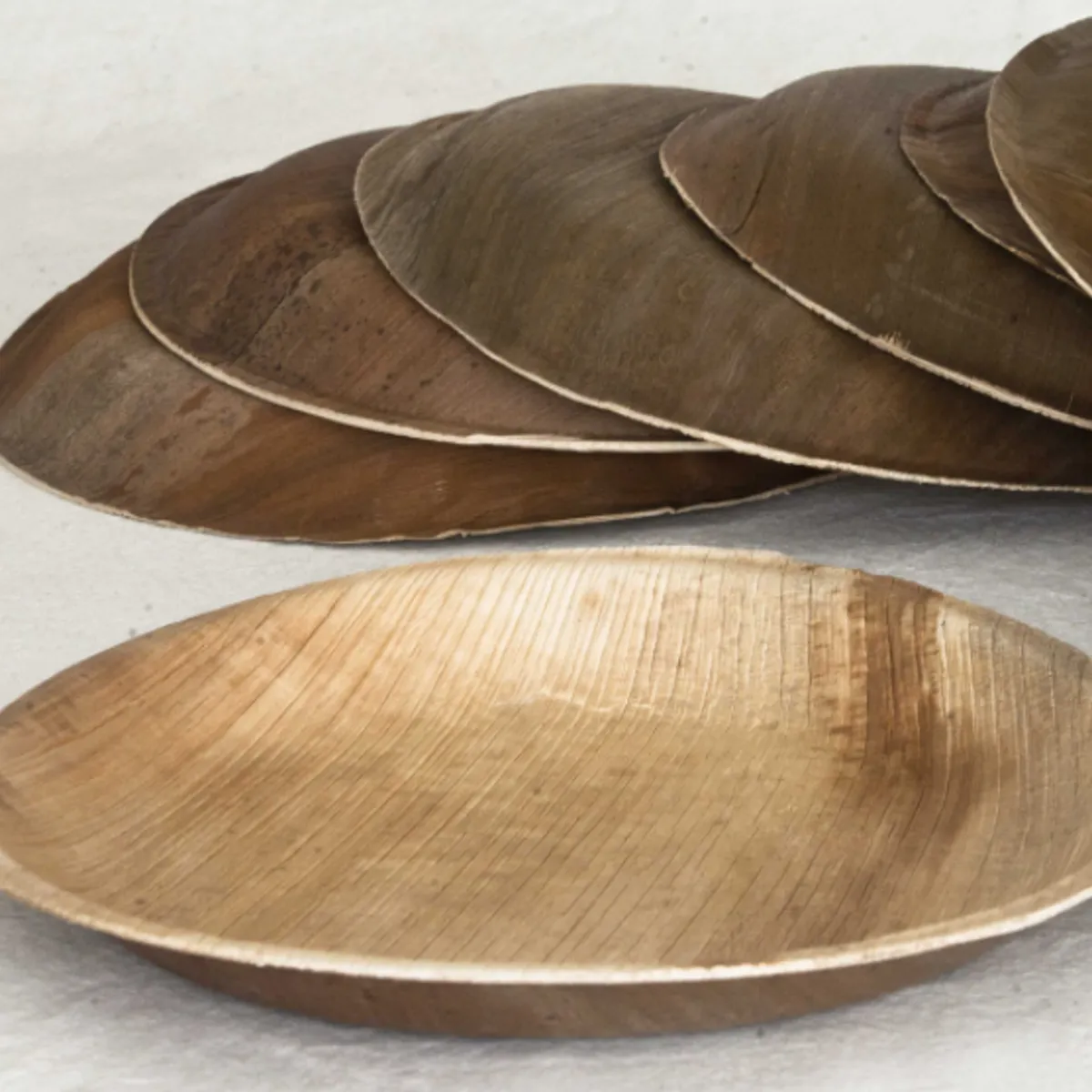 ECOSOULIFE - 25 Platos Ecológicos Hoja De Palma 100% Compostable 25Cms de Diámetro