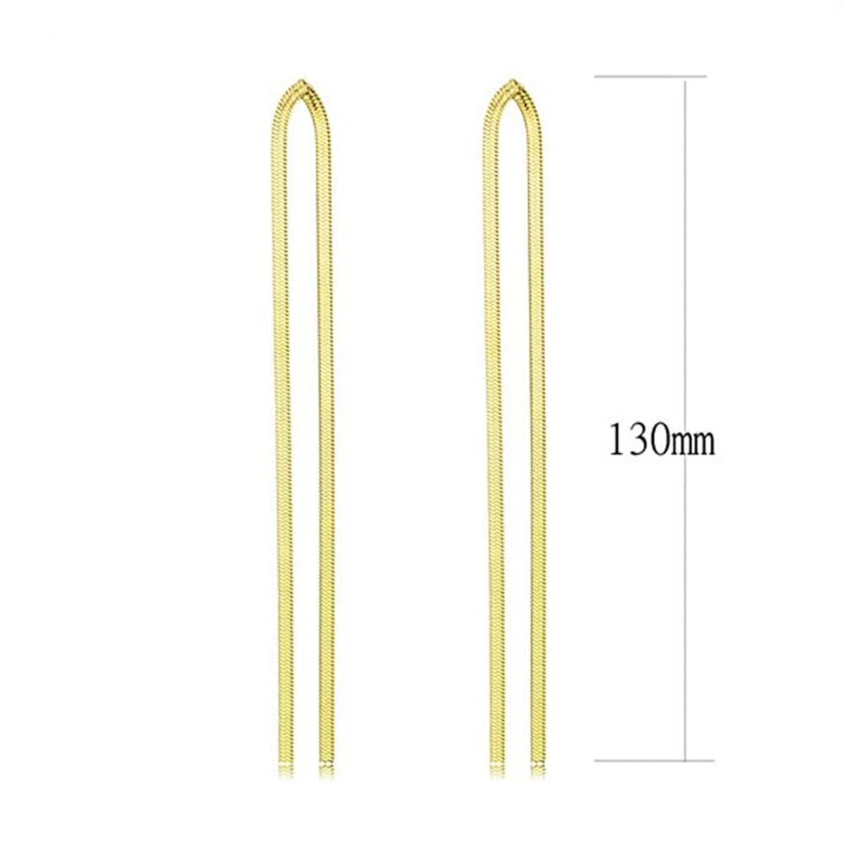 VANE COLLECTION - Aros para mujer largos lliviano colgante fino baño de oro