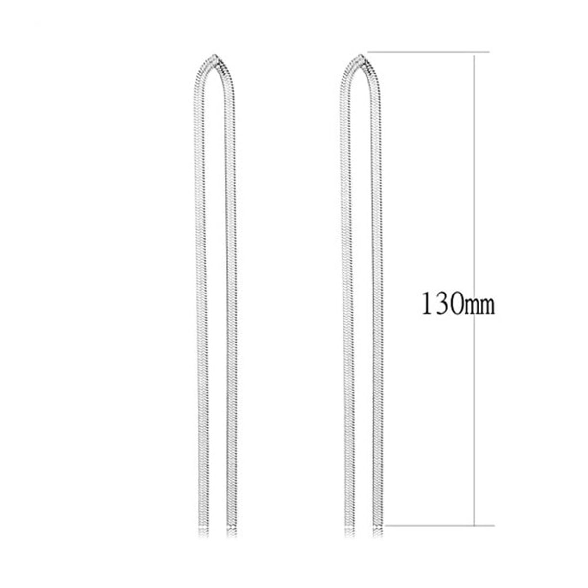 VANE COLLECTION - Aros para mujer largos lliviano colgante fino baño de rodio