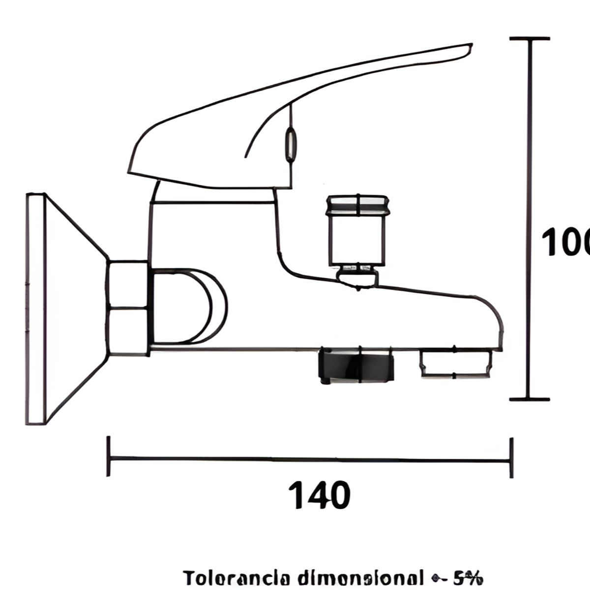 TAUMM - MONOMANDO TINA DUCHA COLOMBA