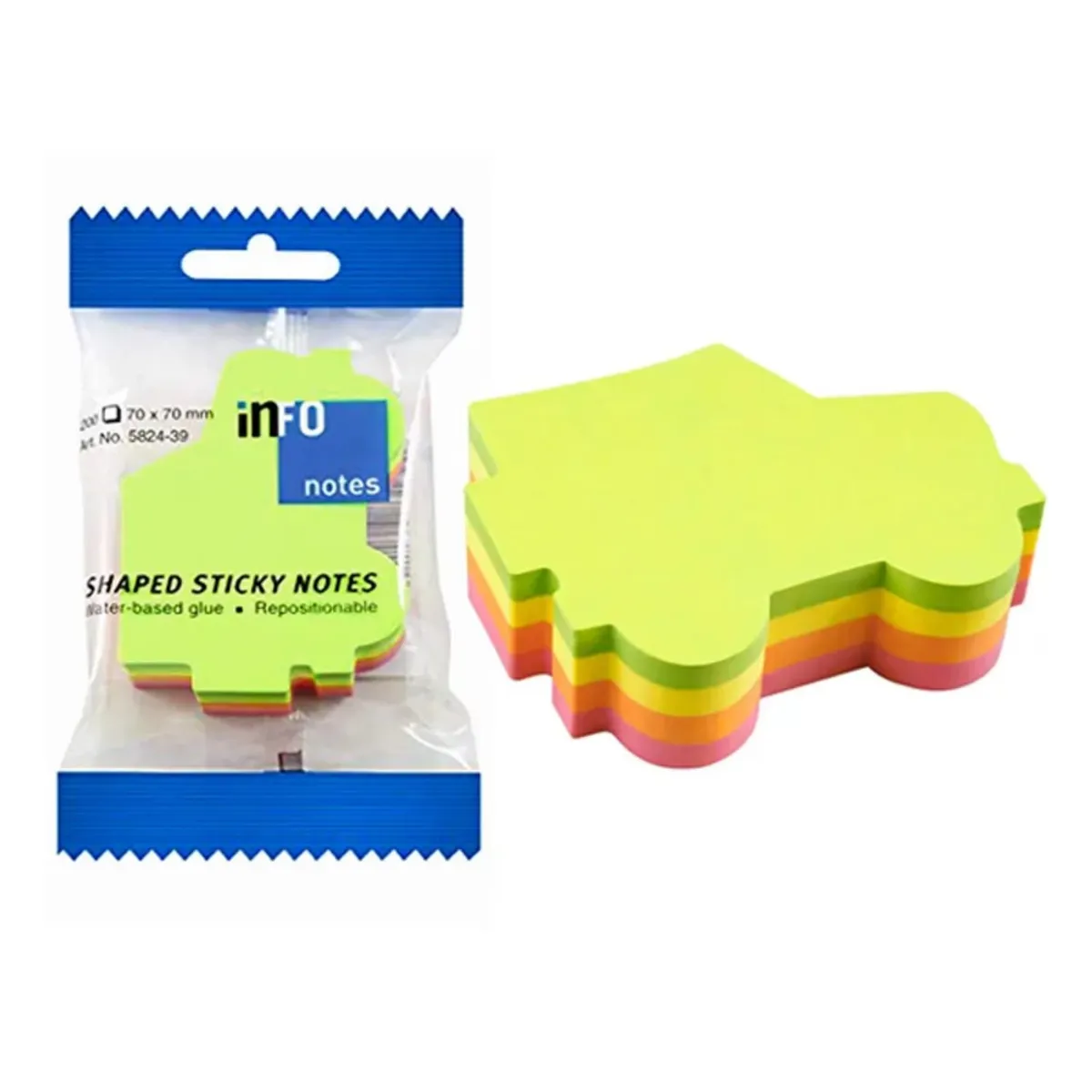 GENERICO - Notas Adhesivas Forma Auto 200 hojas Color - SC