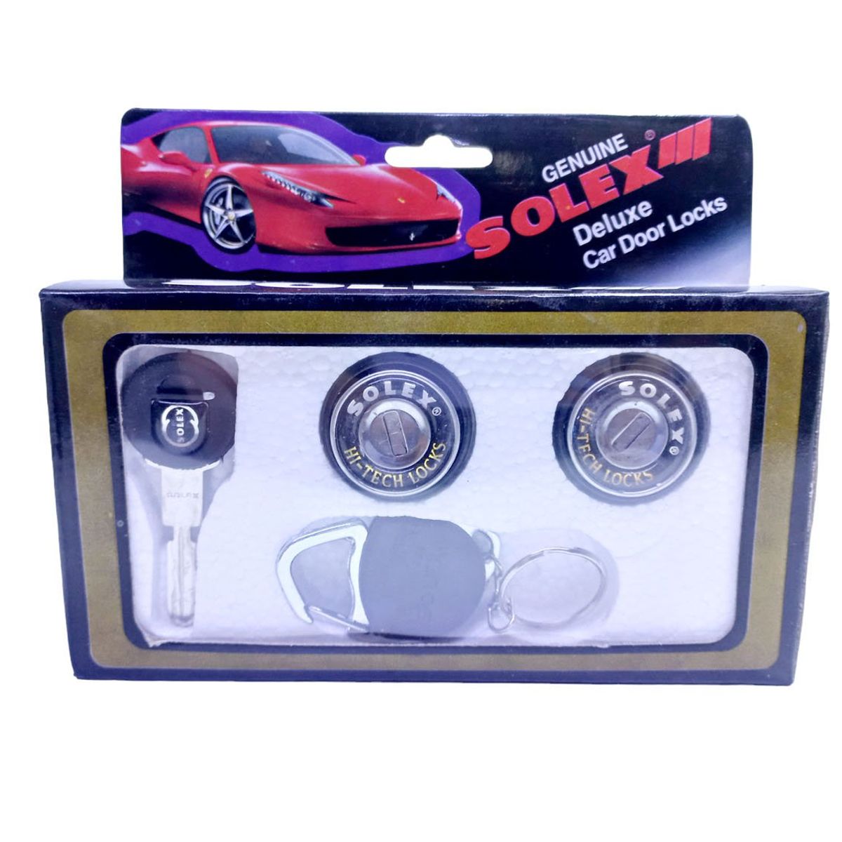 GENERICO - Chapa Cilindro 2 Puertas Automotriz Universal Kit 702